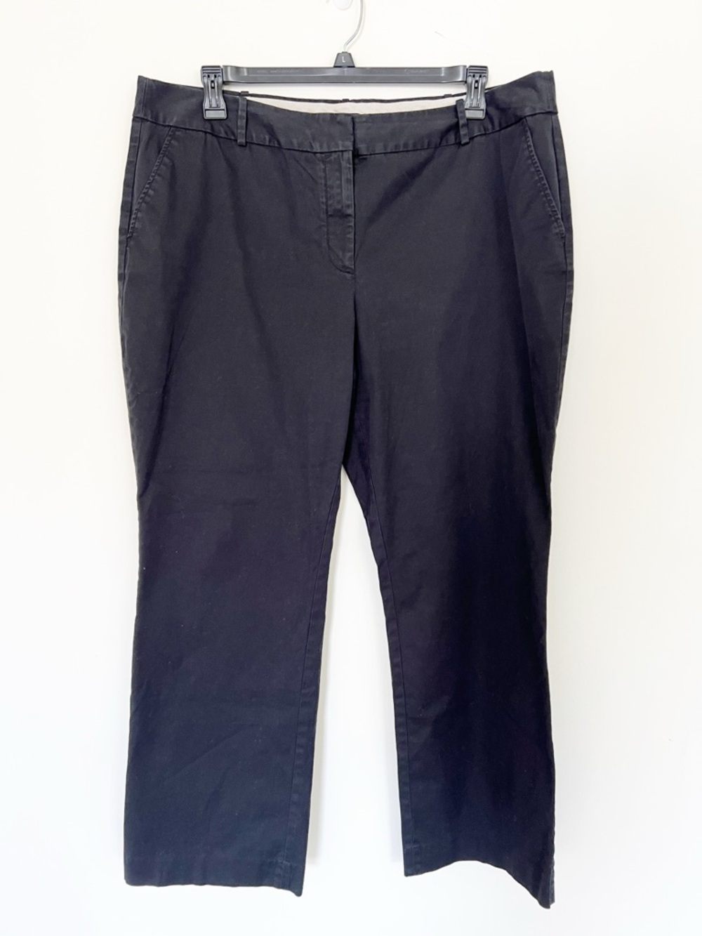 Talbots Black Heritage Women Trouser Pants 18W Career Wear Essential Minimalist